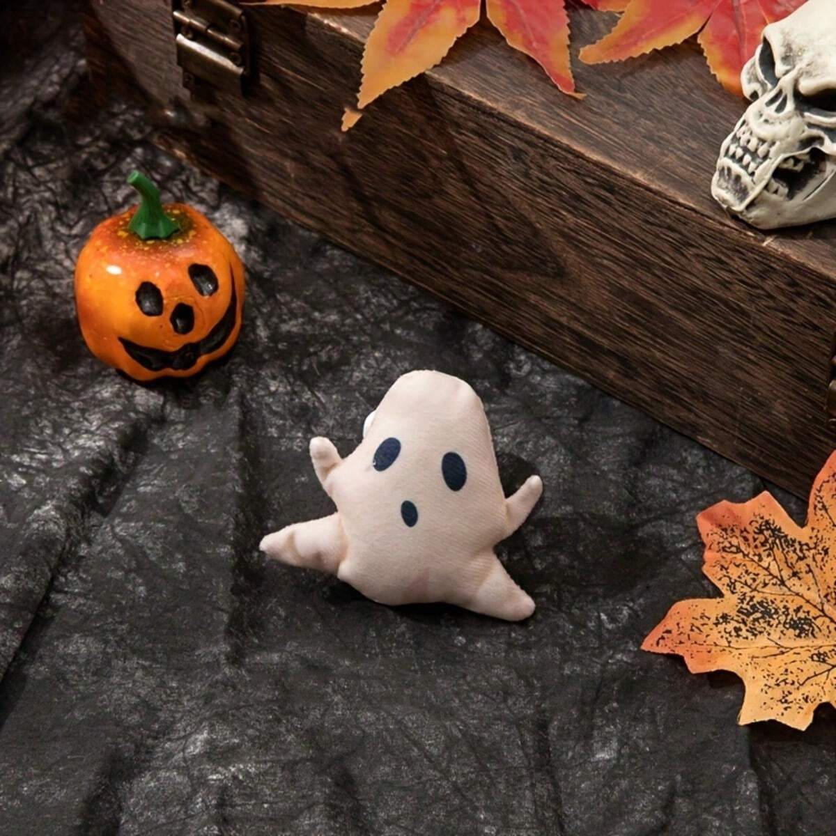 Halloween Mint Plush Cat Teaser Toys Set