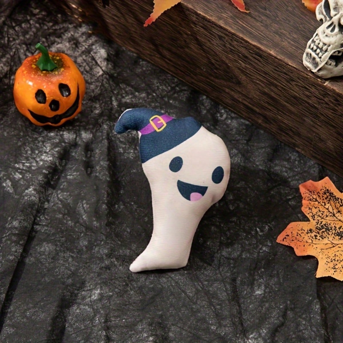 Halloween Mint Plush Cat Teaser Toys Set