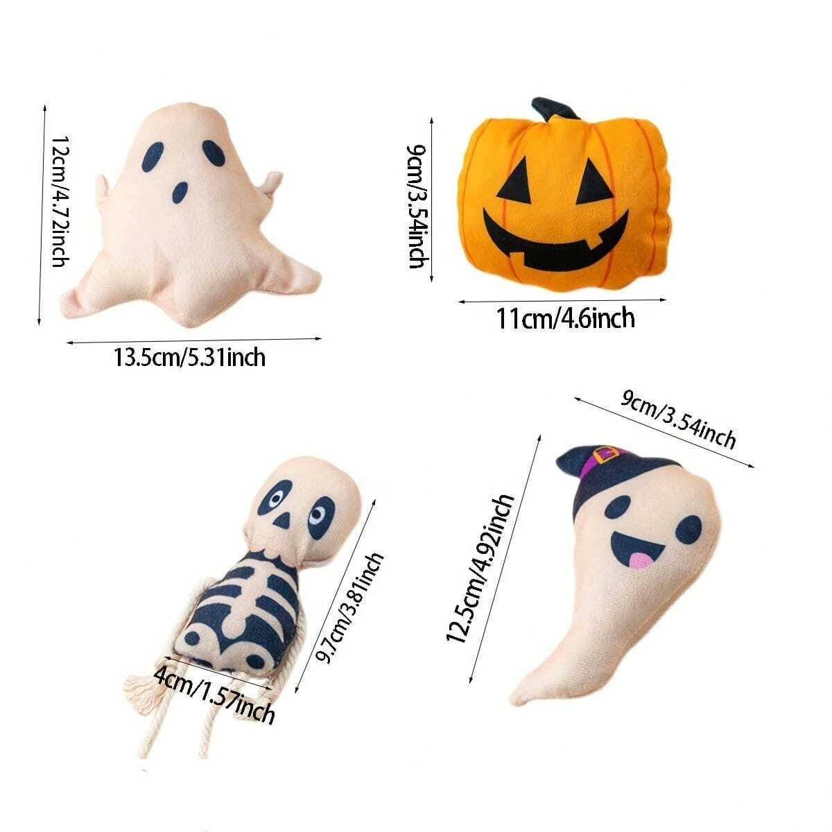 Halloween Mint Plush Cat Teaser Toys Set
