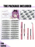 Sunflower C-Curl Individual Lash Clusters Extension Kit with Applicator