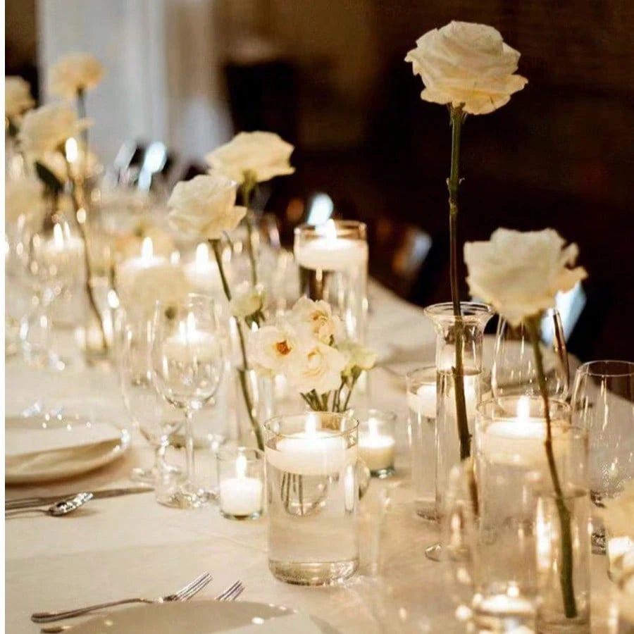 Round Floating Candles For Centerpieces And Events