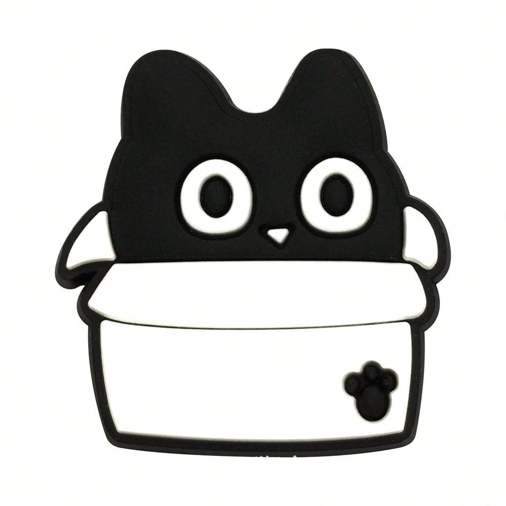 Lovely Black Cat PVC Shoe Charms Set 12-Piece
