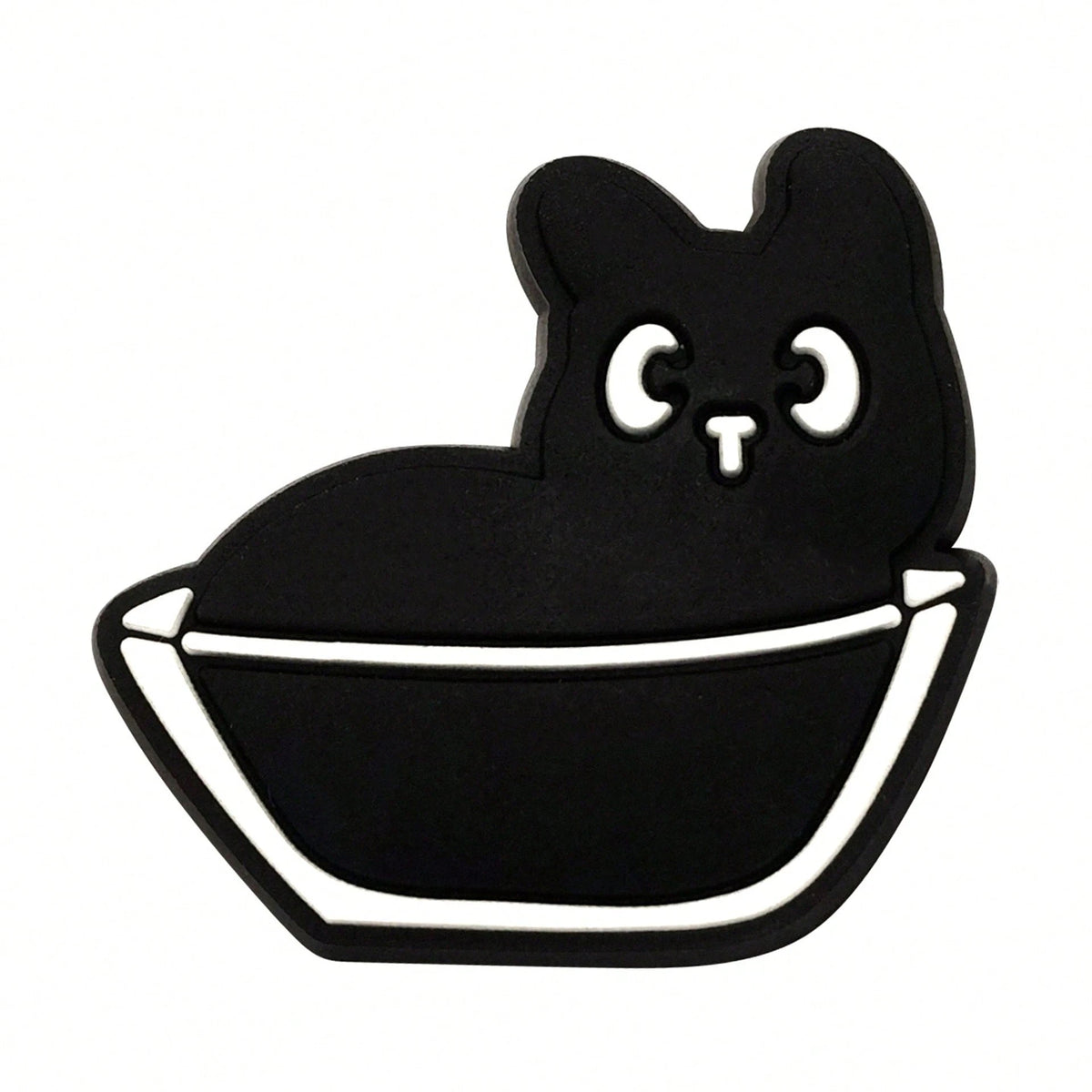 Lovely Black Cat PVC Shoe Charms Set 12-Piece