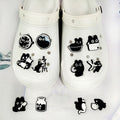 Lovely Black Cat PVC Shoe Charms Set 12-Piece