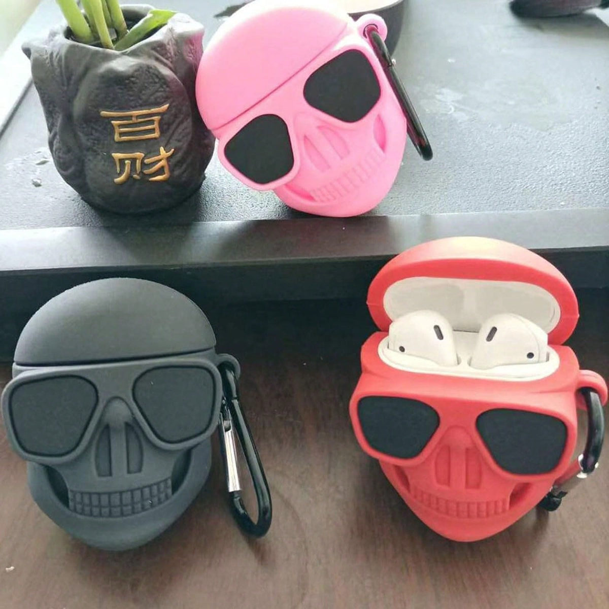 Skull Creative Soft Silicone Protective Case for AirPods