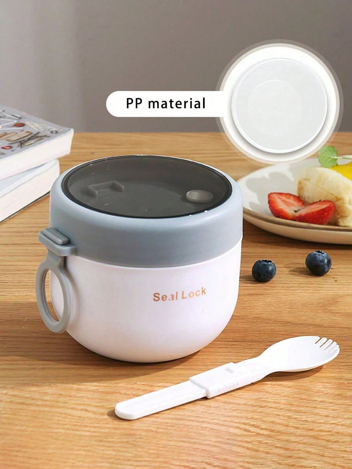 Portable Oat Yogurt Cup With Spoon 600ml