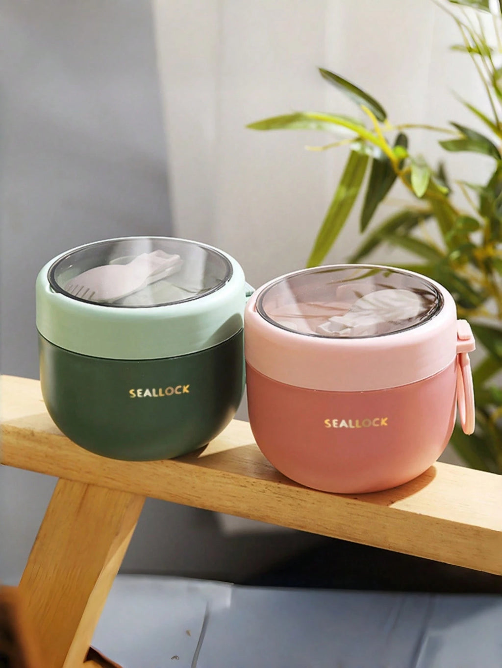 Portable Oat Yogurt Cup With Spoon 600ml