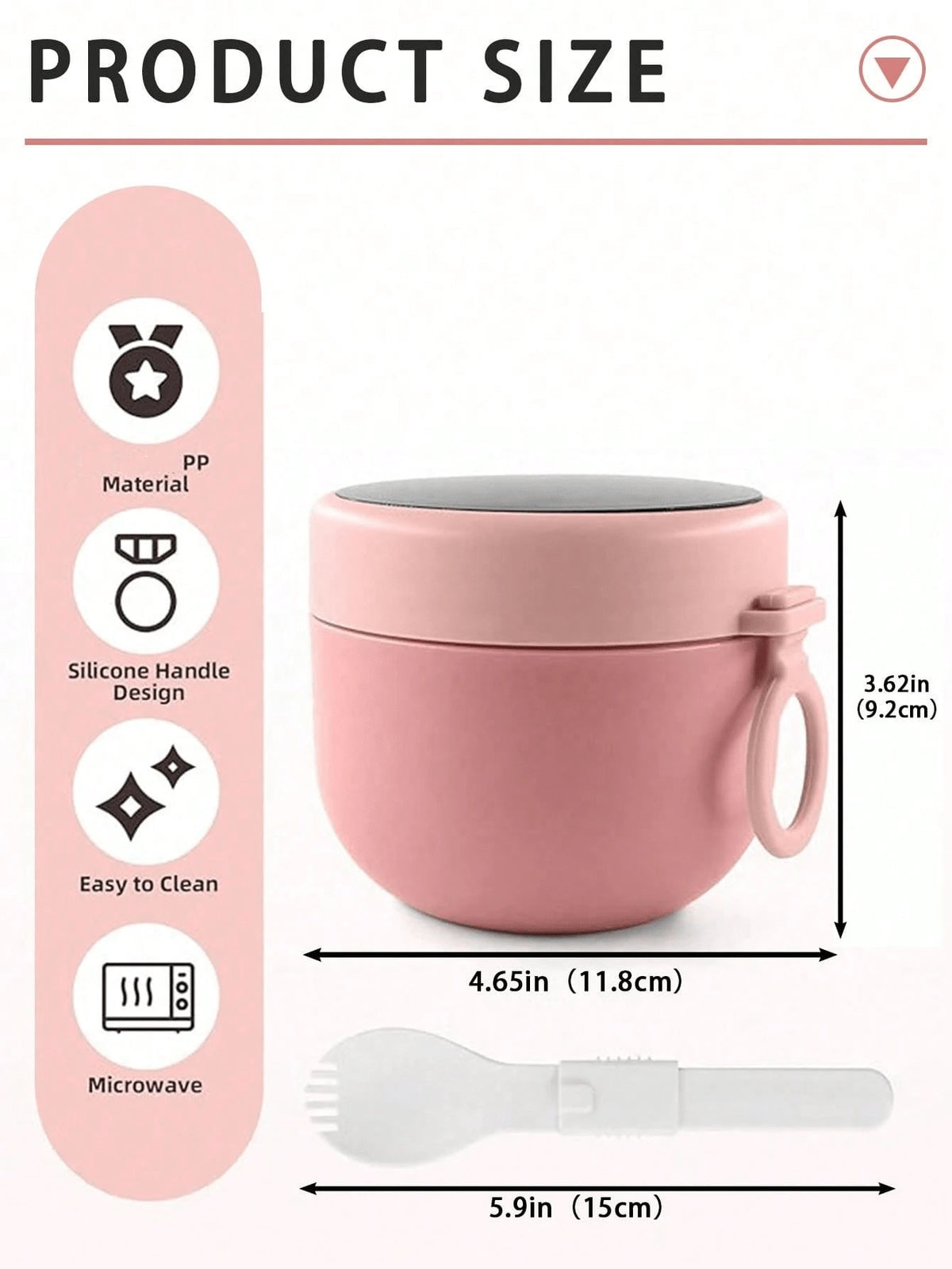Portable Oat Yogurt Cup With Spoon 600ml
