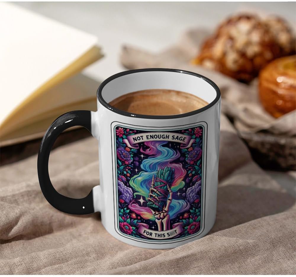 Koouyiedy Not Enough Sage Skeleton Mug 325ml