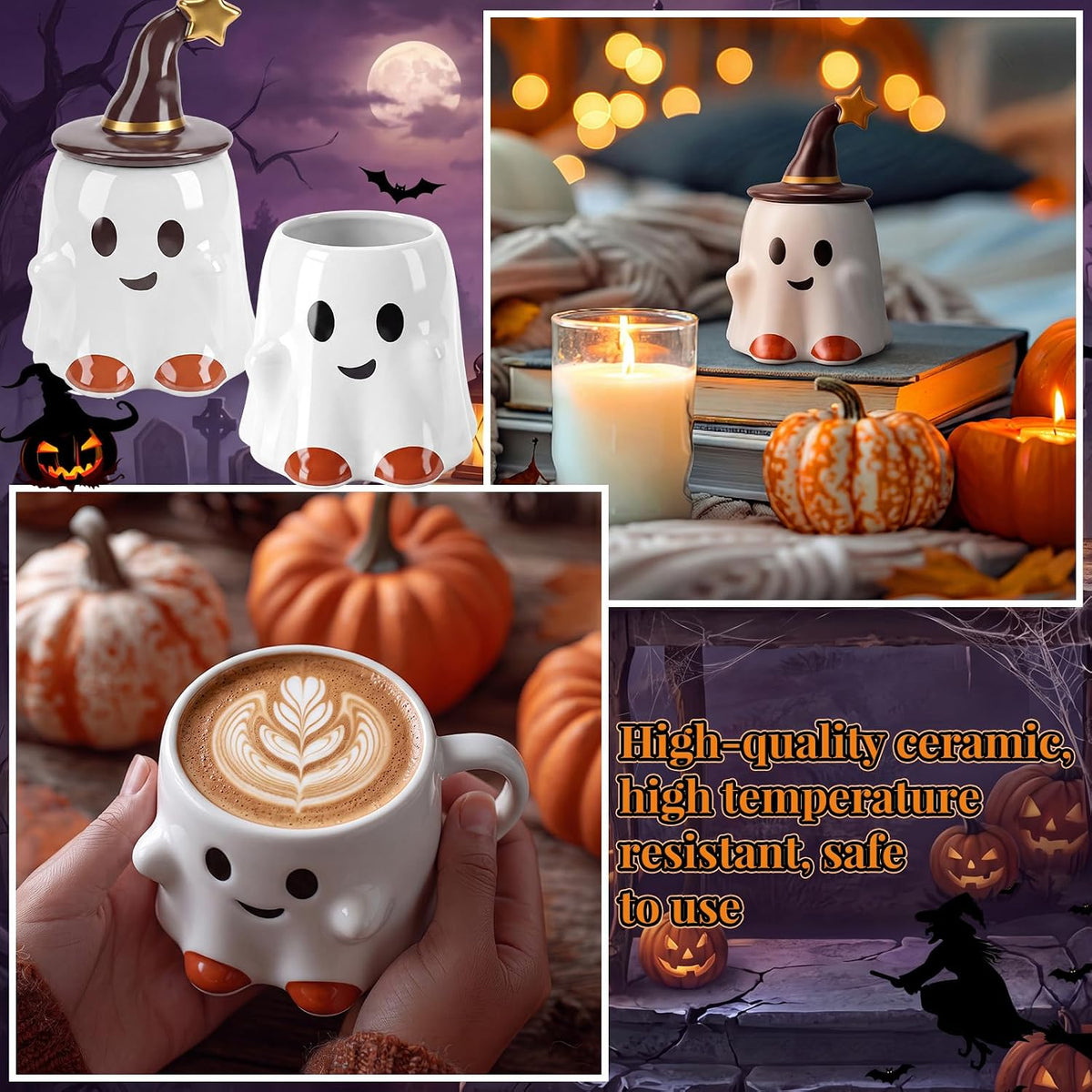 Romooa Women's Halloween Boo Basket Gift Set 9-Piece