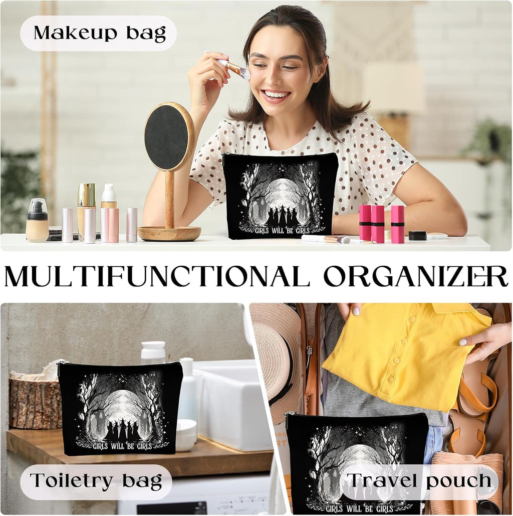 VeloKomo Waterproof Linen Cosmetic Bag