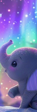 Magical Baby Elephant Digital Bookmark