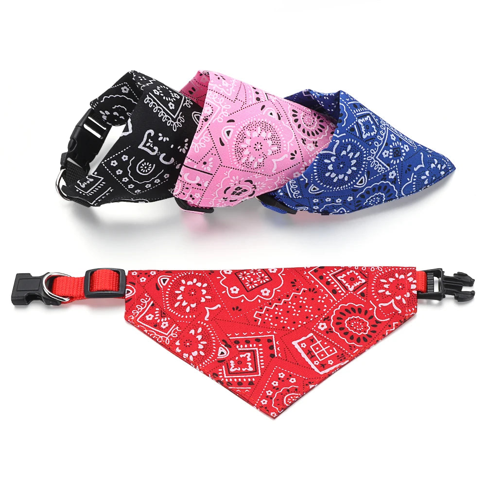 Adjustable Washable Pet Bandana Scarf Collar Bib