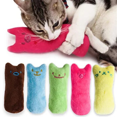 Interactive Catnip Plush Vocal Cat Chew Toy