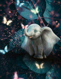 Enchanted Baby Elephant Digital Notebook/book Cover