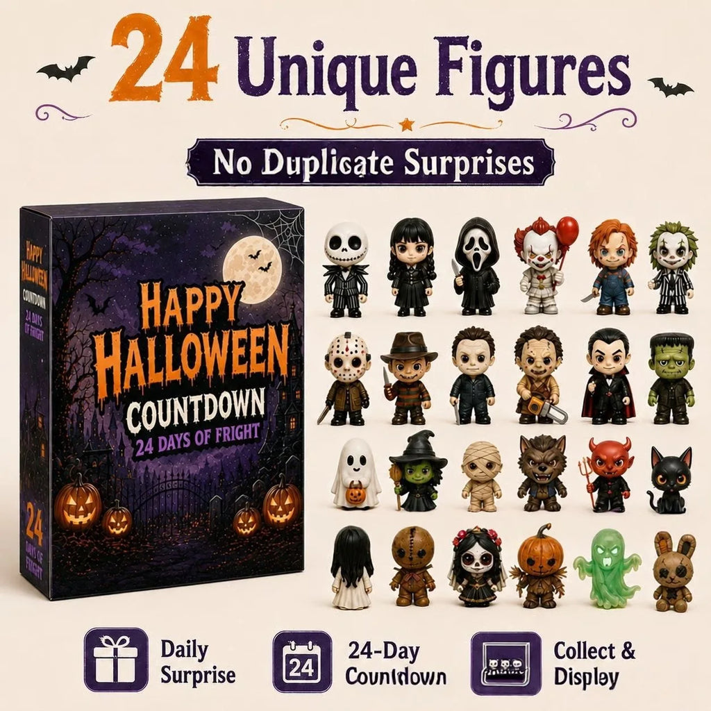 Halloween Horror Movie Mini Figures Advent Calendar 24-Piece