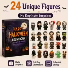 Halloween Horror Movie Mini Figures Advent Calendar 24-Piece