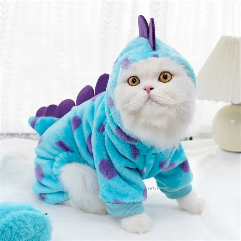 Cute Dinosaur Pet Dog Hooded Coat