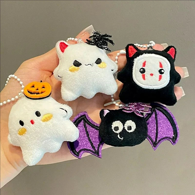 Halloween Pumpkin Head Cartoon Plush Keychain Pendant
