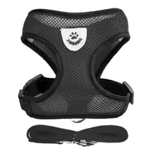 Adjustable Mesh Vest Pet Harness with Leash