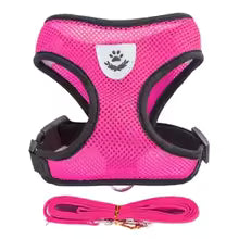 Adjustable Mesh Vest Pet Harness with Leash