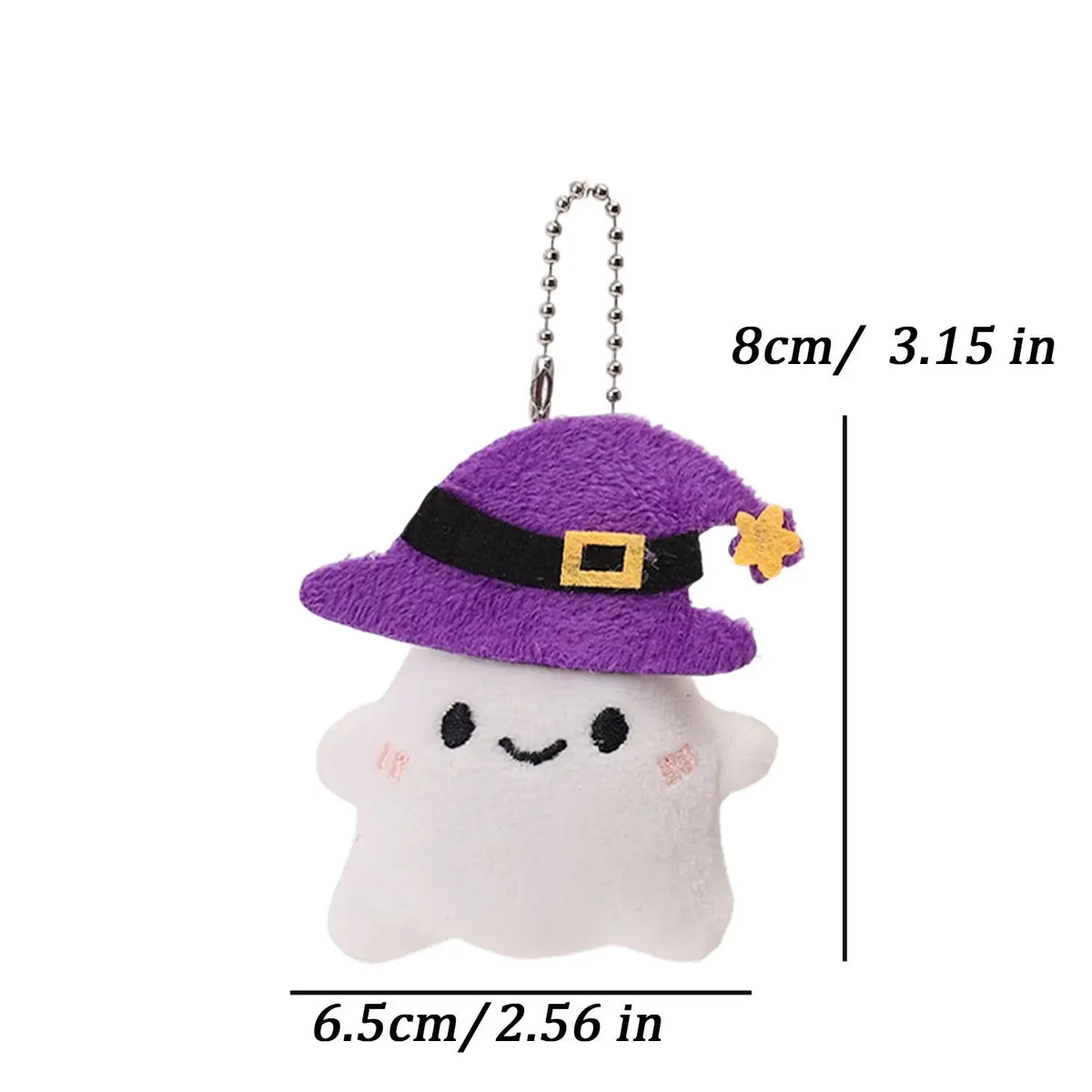 Halloween Pumpkin Head Cartoon Plush Keychain Pendant