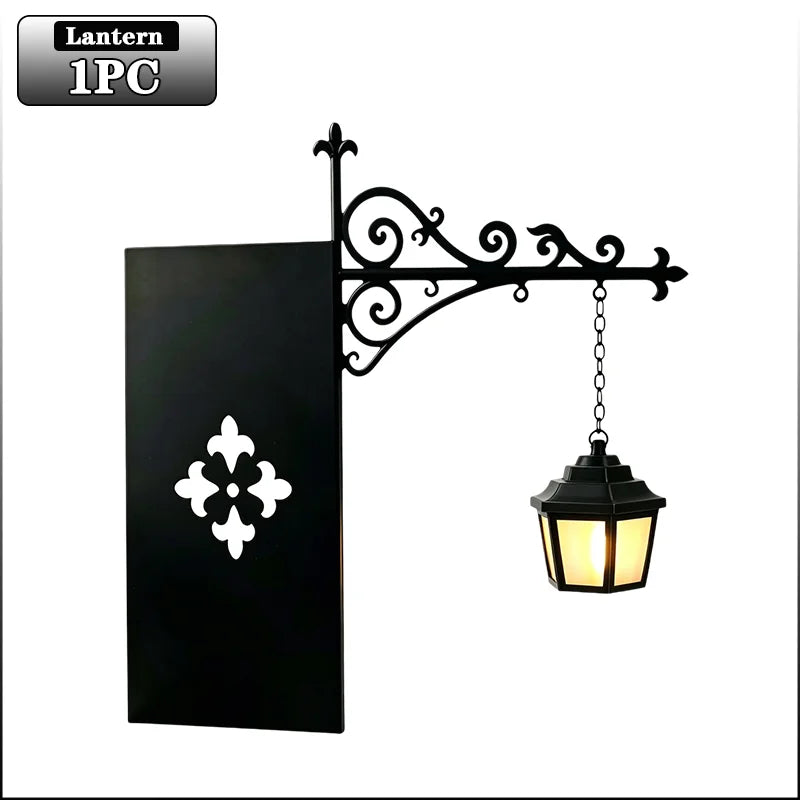 Vintage Halloween Library Bookshelf Hanging Lantern Lamp