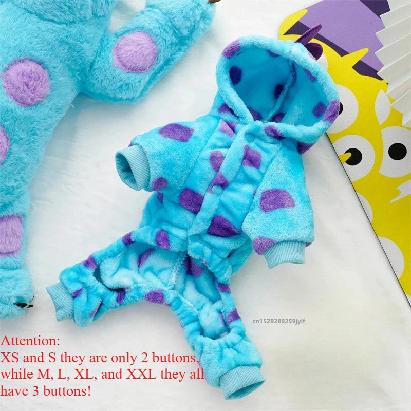 Cute Dinosaur Pet Dog Hooded Coat