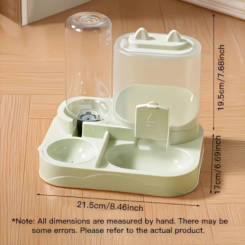2-in-1 Large Pet Feeder and Water Dispenser