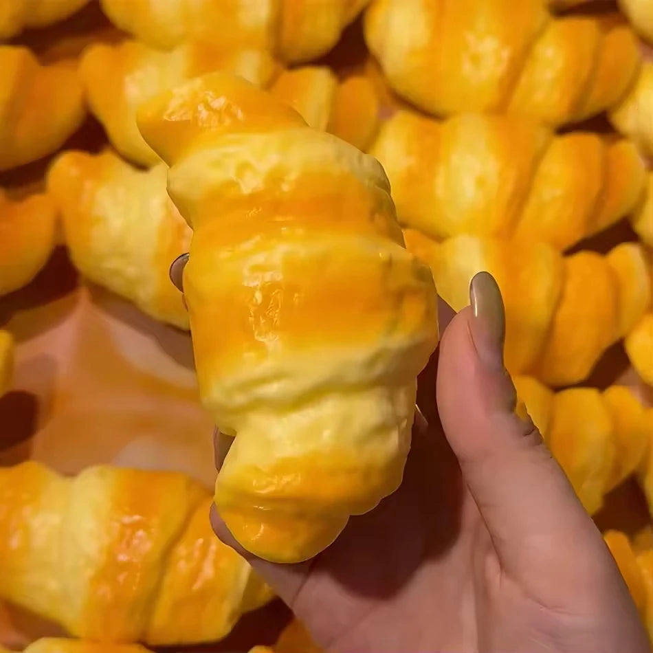 Squishy Croissant Simulation Bread Stress Relief Squeeze Toy