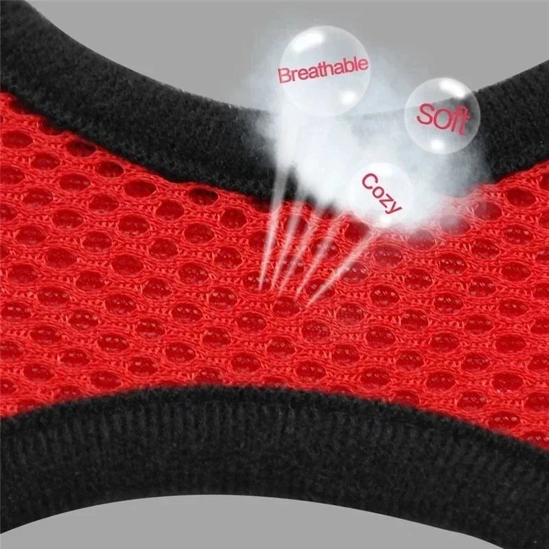 Adjustable Mesh Vest Pet Harness with Leash