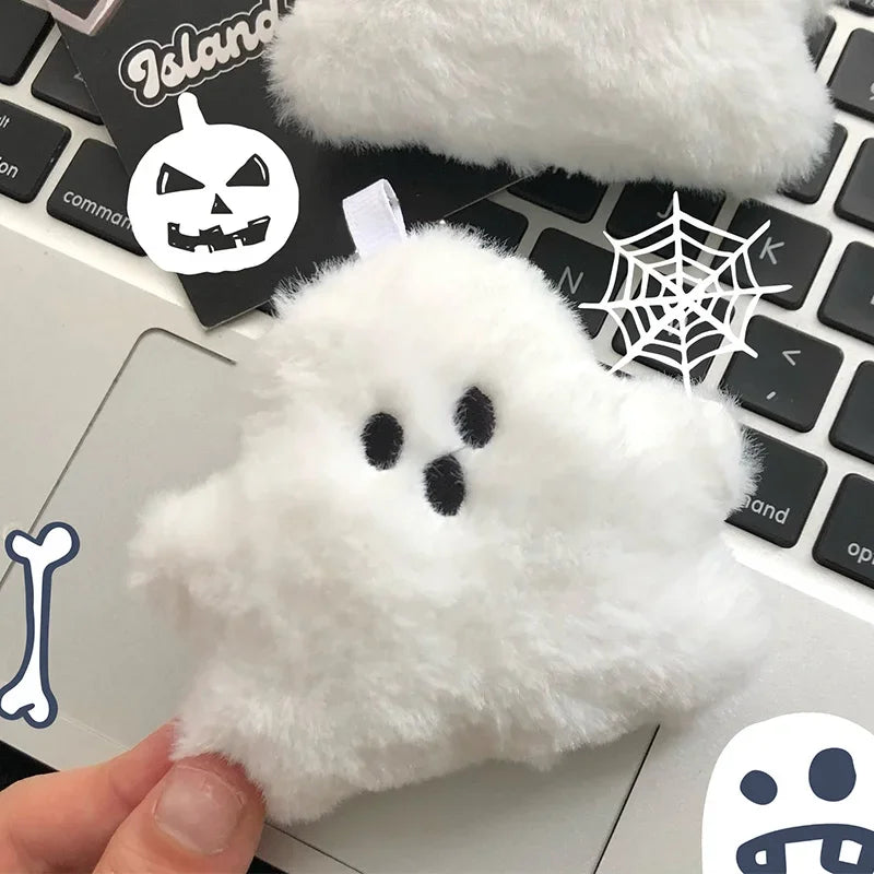 Halloween Cute Mini Ghost Plush Bag Charm Keychain