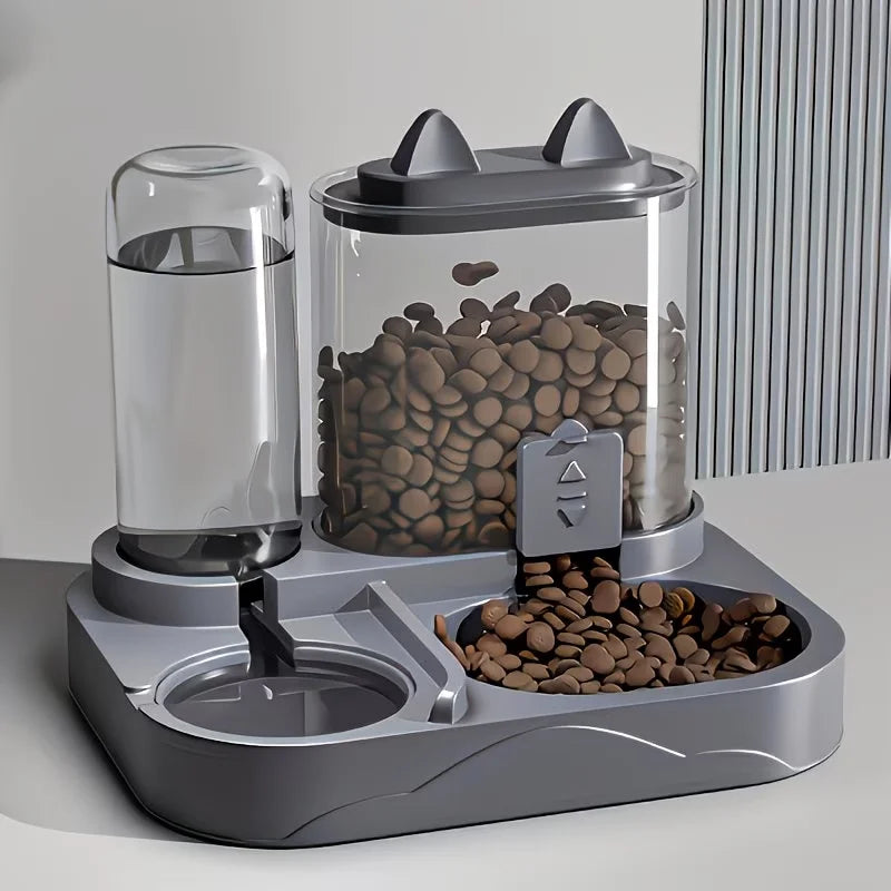 2-in-1 Large Pet Feeder and Water Dispenser