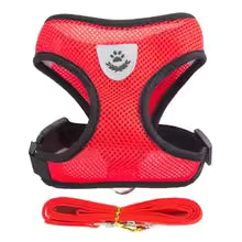 Adjustable Mesh Vest Pet Harness with Leash