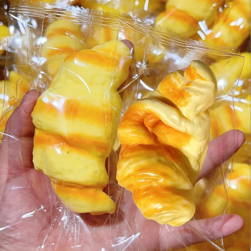 Squishy Croissant Simulation Bread Stress Relief Squeeze Toy