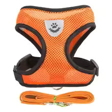 Adjustable Mesh Vest Pet Harness with Leash