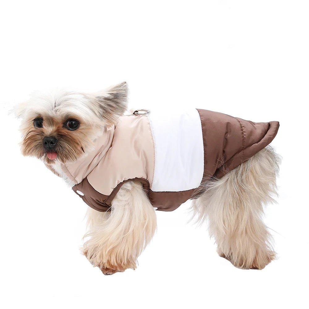 Warm Waterproof Winter Dog Jacket Vest with D-Ring