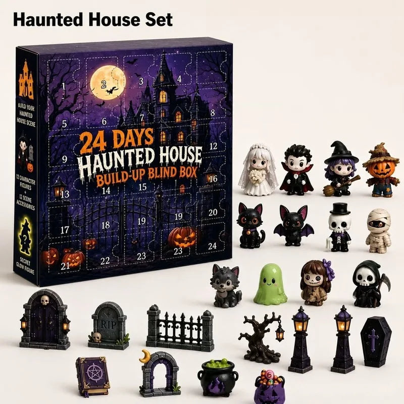 Halloween Horror Movie Mini Figures Advent Calendar 24-Piece