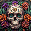 Mystic Skull Digital Image