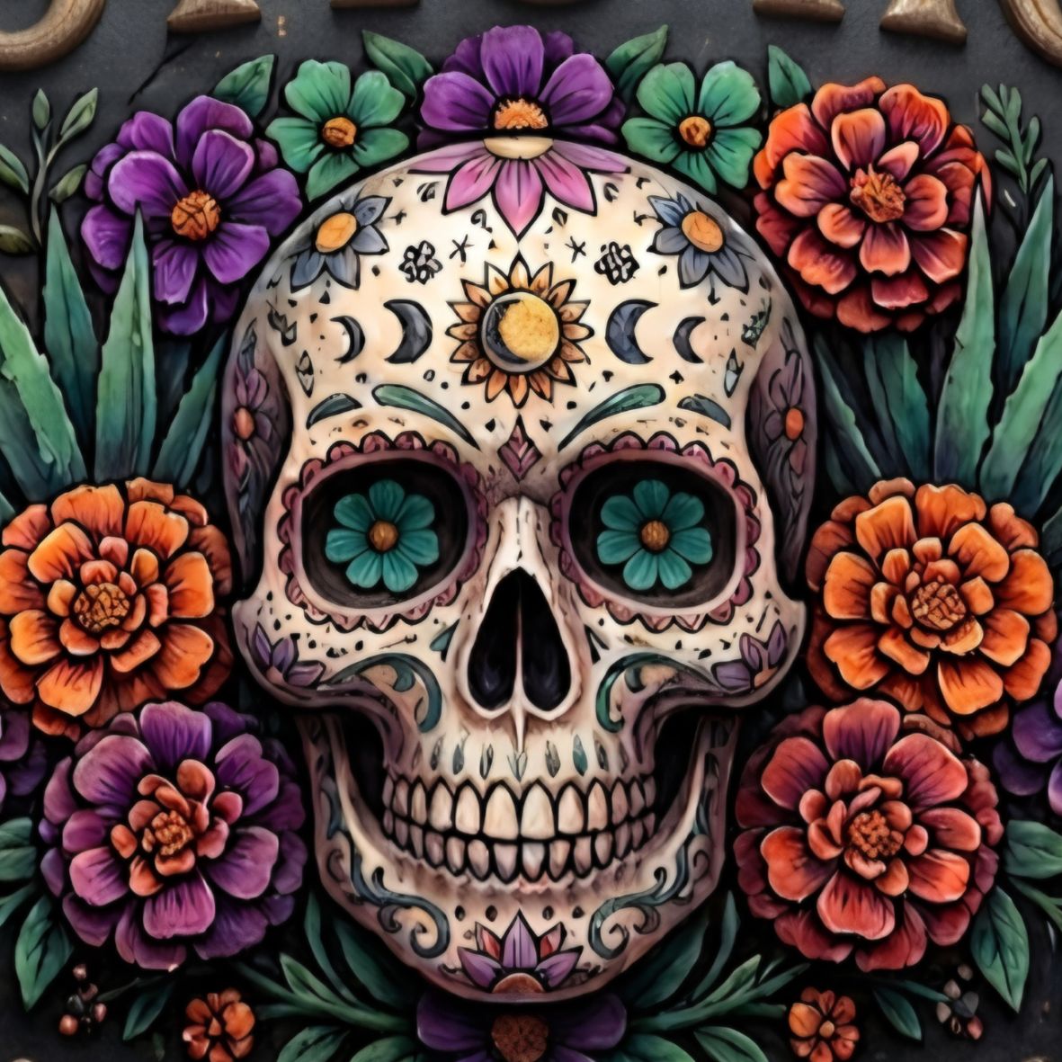 Mystic Skull Digital Image
