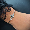 Black Beaded Mushroom Bracelet – Whimsigoth Gothic Jewelry