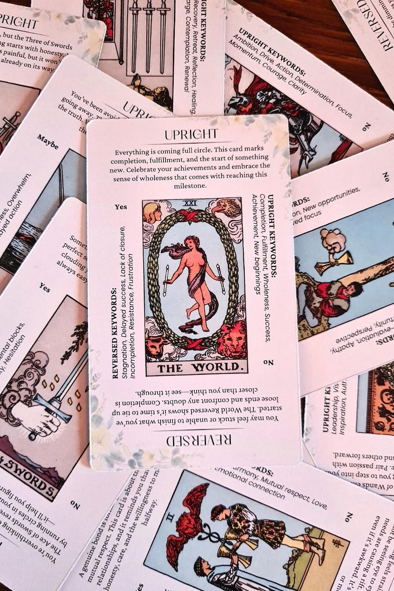 Beginner Tarot Deck With Explanations, Beginner Tarot Cards With Meanings, Rider Waite Tarot Original Tarot Deck Meaning, Tarot Gift,