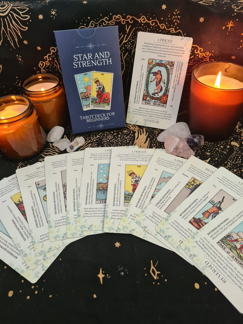 Beginner Tarot Deck With Explanations, Beginner Tarot Cards With Meanings, Rider Waite Tarot Original Tarot Deck Meaning, Tarot Gift,