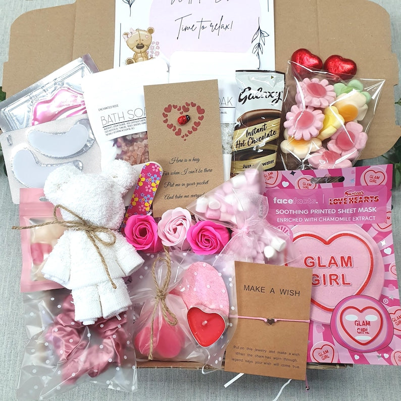 Teen Spa Gift Box: Birthday Pamper Hamper with Personalized Note