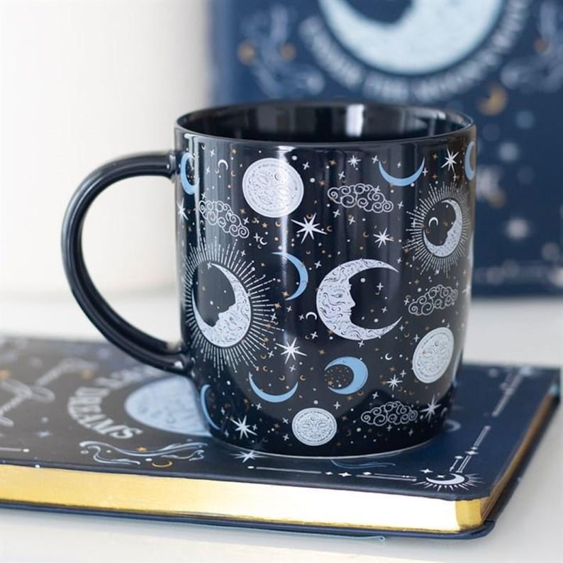 Celestial Mug Witchy Gift Set Spiritual Gift Box Witchy Mug Tarot Gifts for Spiritual Women Incense Holder Manifestation Self Care Gift