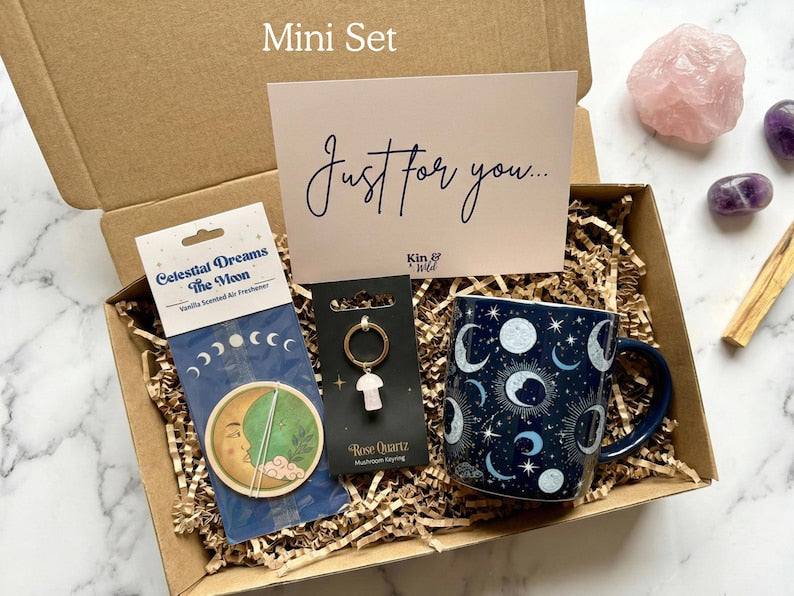 Celestial Mug Witchy Gift Set Spiritual Gift Box Witchy Mug Tarot Gifts for Spiritual Women Incense Holder Manifestation Self Care Gift