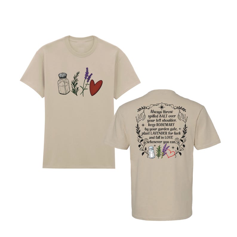 Practical Magic Halloween T-Shirt – Salt, Rosemary & Lavender Love Tee, Witchy Movie-Inspired Shirt