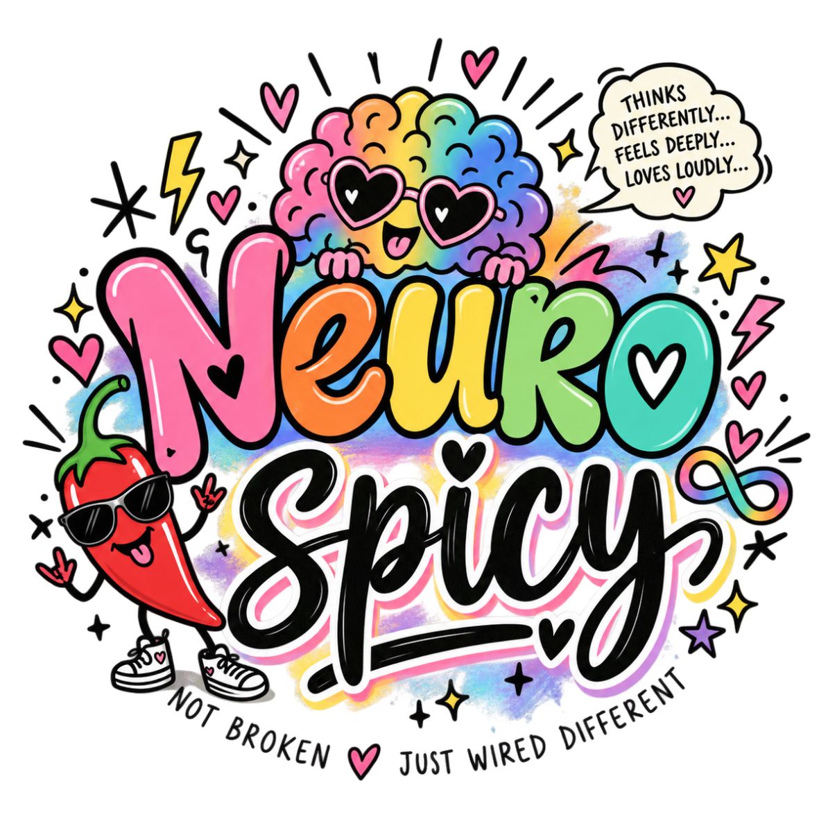 Vibrant Neurodiversity Digital Image